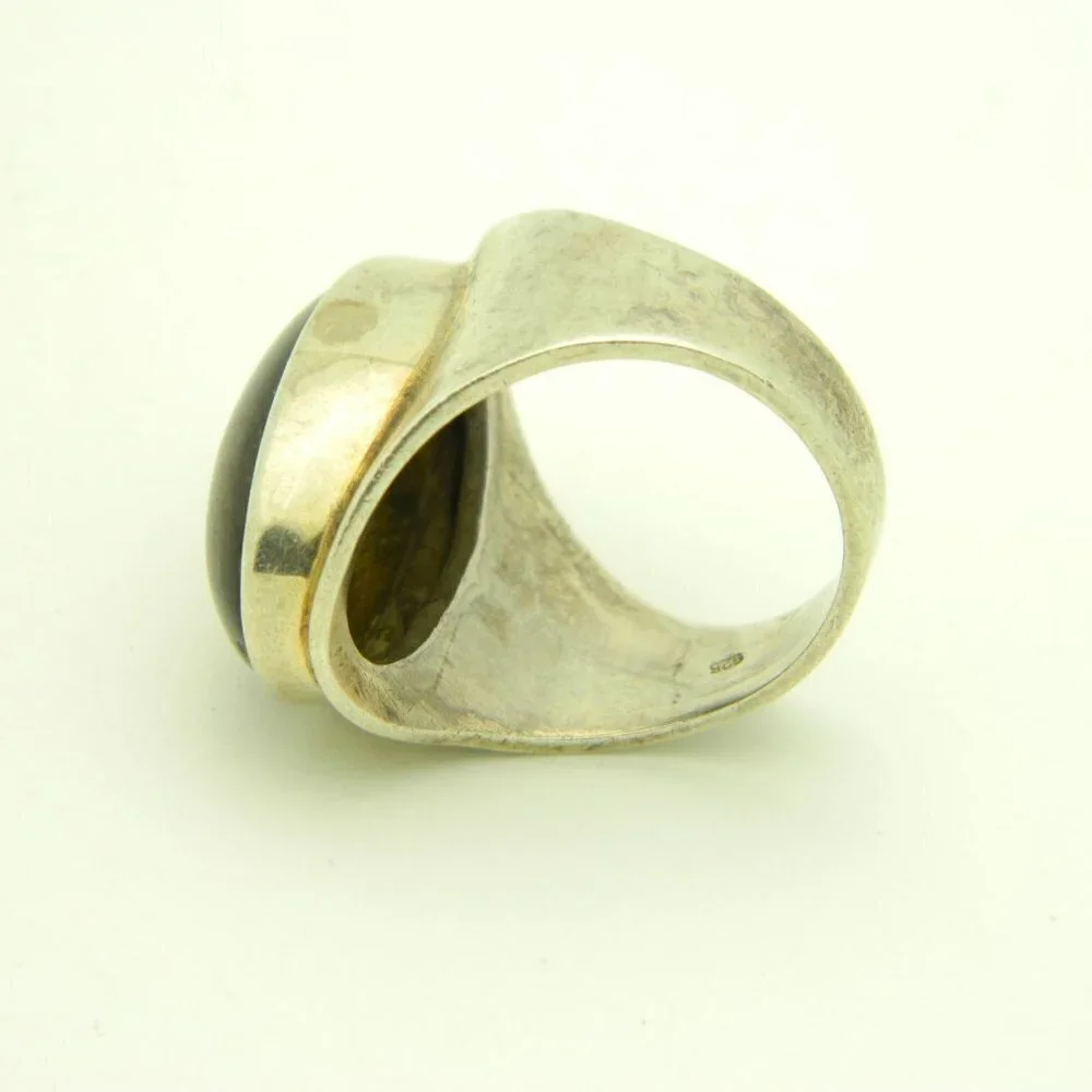 Heavy 12 grams Sterling Silver .925 Tiger's Eye